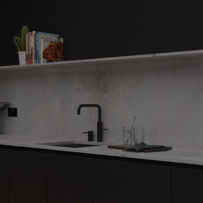 Simply Cloudy Concrete Polished 20mm & 30mm - Quartz Worktop - 1m Worktops