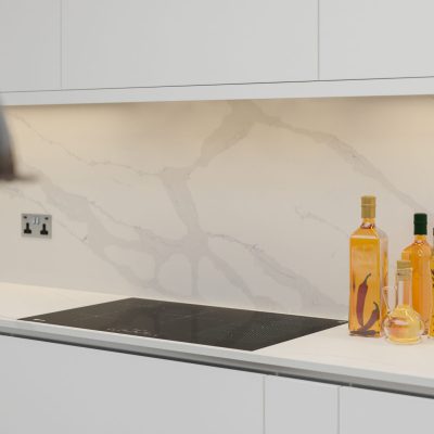 Simply Calacatta 20mm & 30mm - Quartz Worktop - 1m Worktops