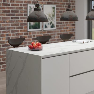 Simply Calacatta 20mm & 30mm - Quartz Worktop - 1m Worktops