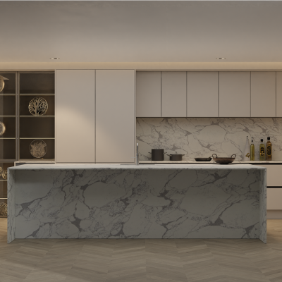 Simply Arabescato Bianco 20mm & 30mm - Quartz Worktop - 1m Worktops