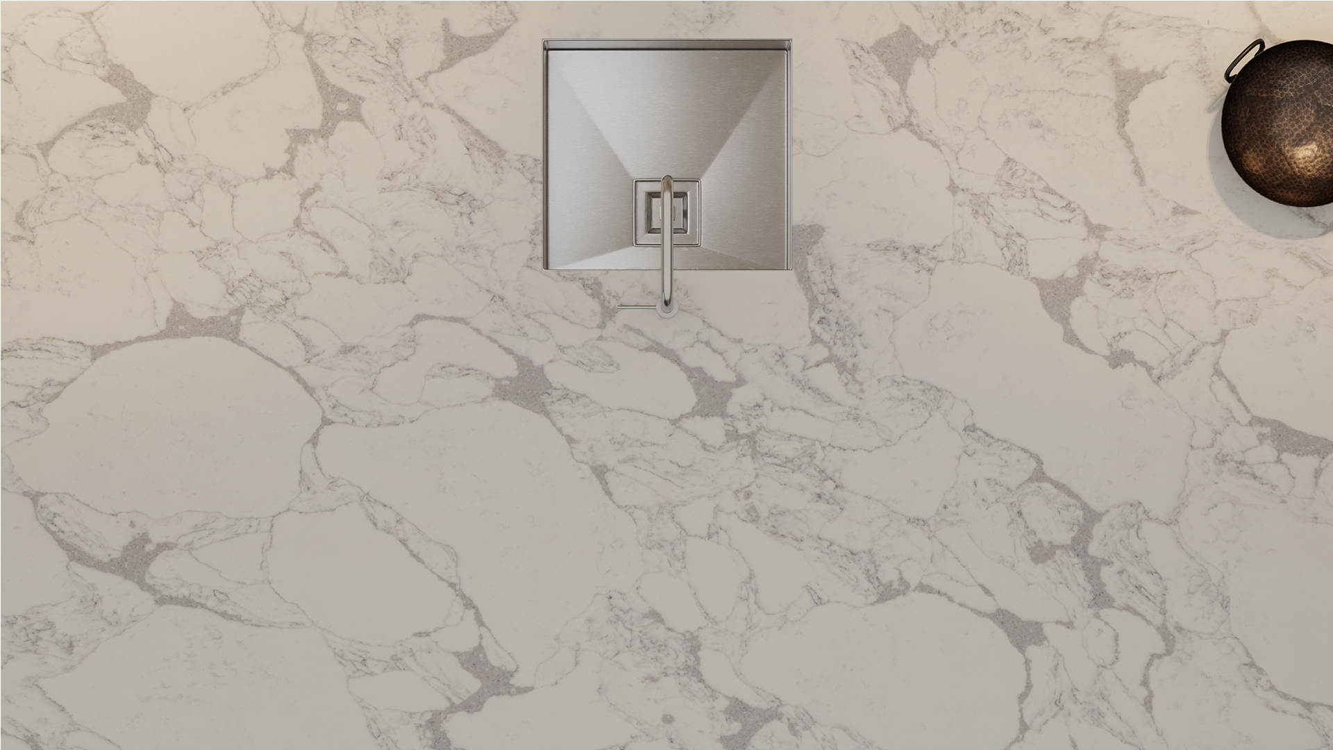 Simply Arabescato Bianco 20mm & 30mm - Quartz Worktop - 1m Worktops