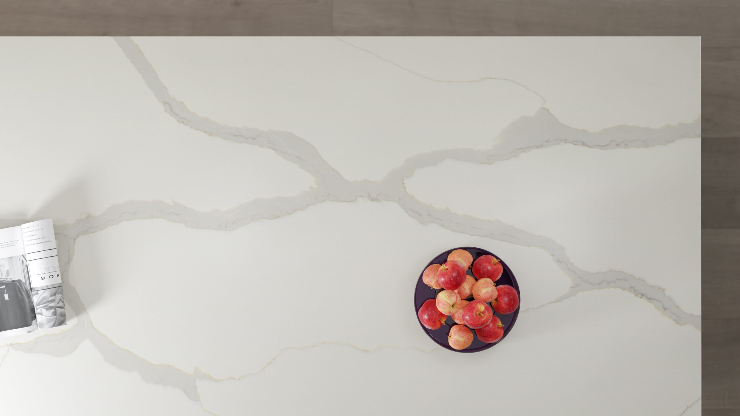 Simply Calacatta Gold 20mm & 30mm - Quartz Worktop - 1m Worktops