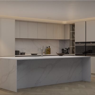 Simply Calacatta Gold Supreme 20mm & 30mm - Quartz Worktop - 1m Worktops