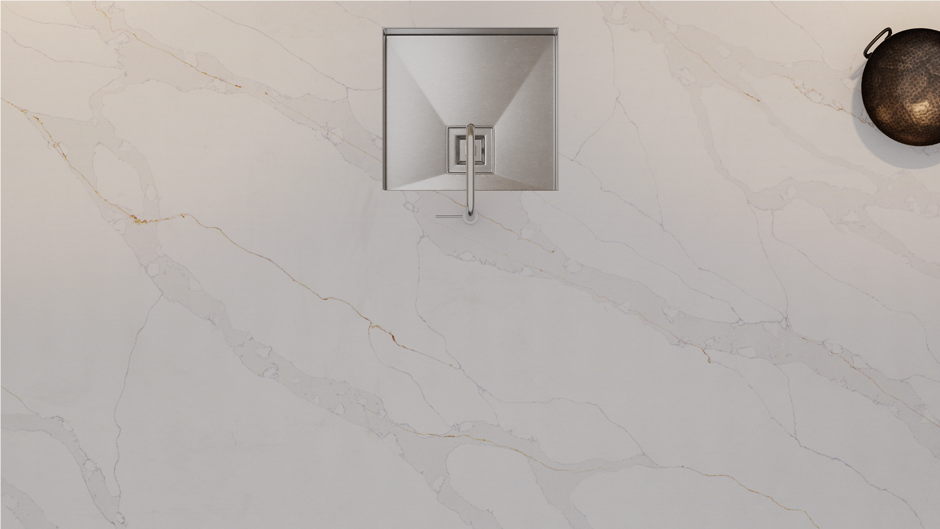 Simply Calacatta Gold Supreme 20mm & 30mm - Quartz Worktop - 1m Worktops