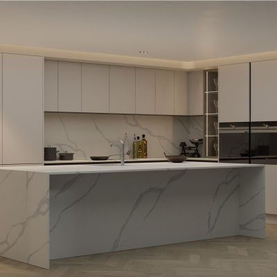 Simply Calacatta Luna Grey 20mm & 30mm - Quartz Worktop - 1m Worktops