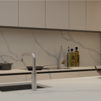 Simply Calacatta Luna Grey 20mm & 30mm - Quartz Worktop - 1m Worktops