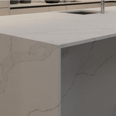Simply Calacatta Supreme 20mm & 30mm - Quartz Worktop - 1m Worktops
