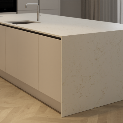 Simply Carrara Gold 20mm & 30mm - Quartz Worktop - 1m Worktops