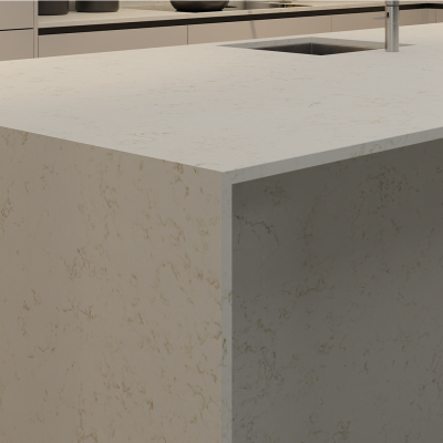Simply Carrara Gold 20mm & 30mm - Quartz Worktop - 1m Worktops