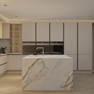 Simply HD Digital Quartz Calacatta Aurora 20mm - 1m Worktops