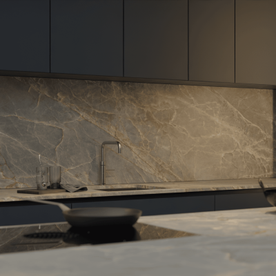 Simply HD Digital Quartz Volcanic Grey 20mm - 1m Worktops