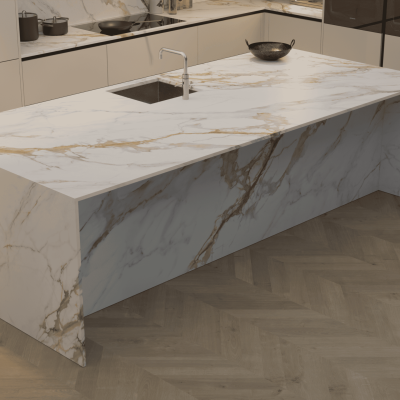 Simply HD Digital Quartz Calacatta Aurora 20mm - 1m Worktops