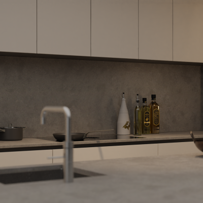Simply Dark Concrete 20mm & 30mm - Quartz Worktop - 1m Worktops