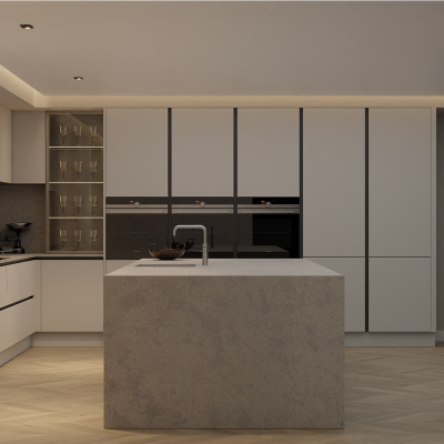 Simply Light Concrete 20mm & 30mm - Quartz Worktop - 1m Worktops