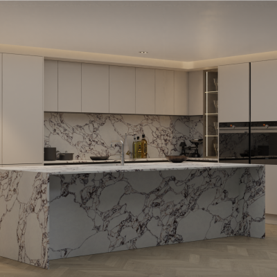 Simply Rosa Bulgari 20mm & 30mm - Quartz Worktop - 1m Worktops