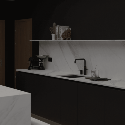 Simply Ceramic Calacatta 20mm - Porcelain Worktop - 1m Worktops