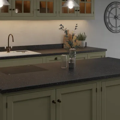 Pro-Top Black Sparkle (Black Andromeda) Glitter Gloss - Laminate Kitchen Worktop