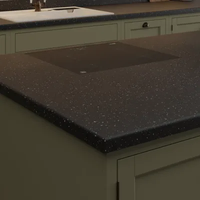 Pro-Top Black Sparkle (Black Andromeda) Glitter Gloss - Laminate Kitchen Worktop