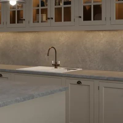 Pro-Top Concrete Grey (Grey Galaxy) Rough Stone - Laminate Kitchen Worktop
