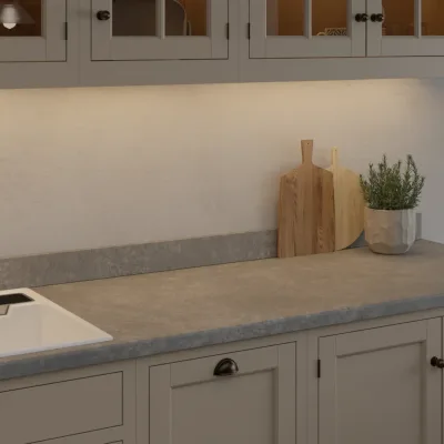 Pro-Top Concrete Grey (Grey Galaxy) Rough Stone - Laminate Kitchen Worktop
