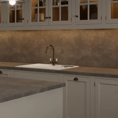 Finesse Dark Atelier Used Effect - Laminate Worktop