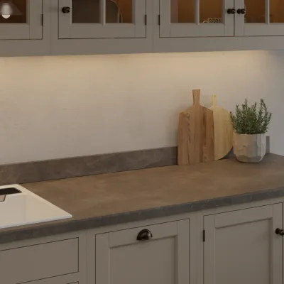 Finesse Dark Atelier Used Effect - Laminate Worktop