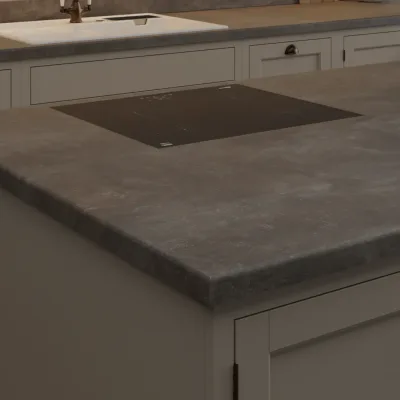 Finesse Dark Atelier Used Effect - Laminate Worktop