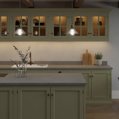 Finesse Dark Grey Concrete Rough Stone - Laminate Worktop