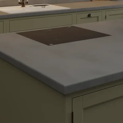 Finesse Dark Grey Concrete Rough Stone - Laminate Worktop