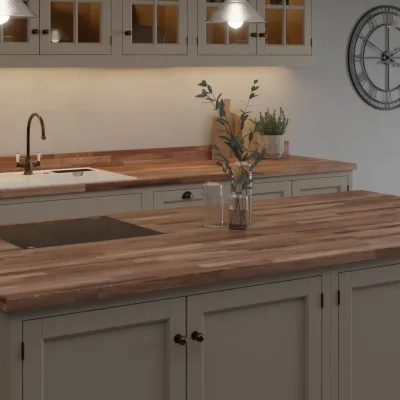 Finesse Dark Porterhouse Oak Fine Pore - Laminate Worktop