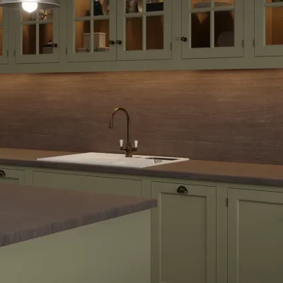 Finesse Dark Tivoli Rough Stone - Laminate Worktop