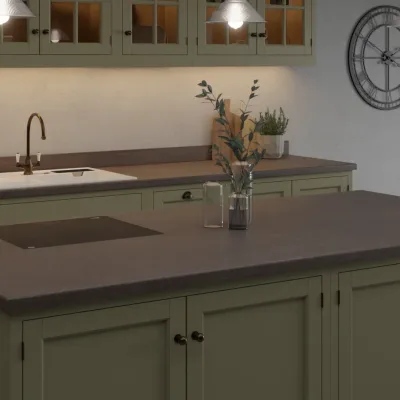 Finesse Dark Tivoli Rough Stone - Laminate Worktop