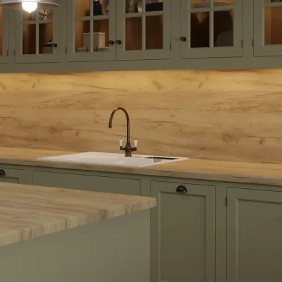 Finesse Gold Craft Oak Fine Pore - Laminate Worktop