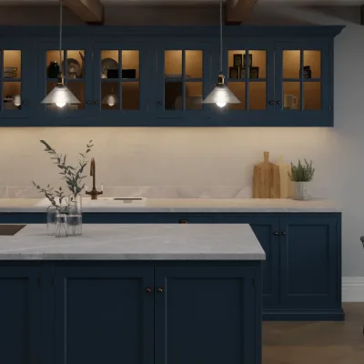 Finesse Grey Atlantic Marble Palazzo Touch - Laminate Worktop