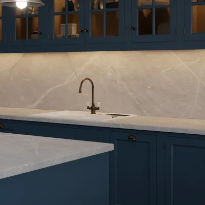 Finesse Grey Atlantic Marble Palazzo Touch - Laminate Worktop