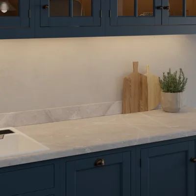 Finesse Grey Atlantic Marble Palazzo Touch - Laminate Worktop