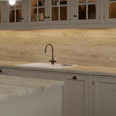 Finesse Grey Craft Oak Fine Pore - Laminate Worktop