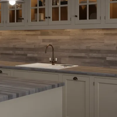 Finesse Java Block Wood Super Matt - Laminate Worktop