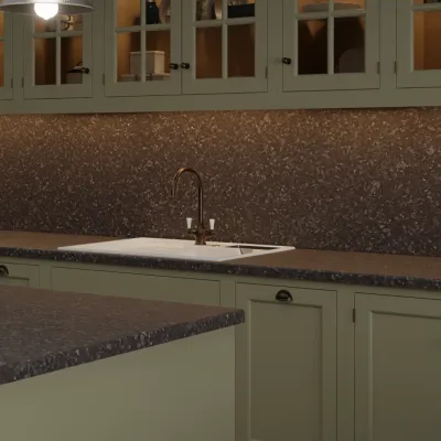 Pro-Top Black Granite (Jet) Bureau Structure - Laminate Kitchen Worktop