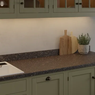 Pro-Top Black Granite (Jet) Bureau Structure - Laminate Kitchen Worktop