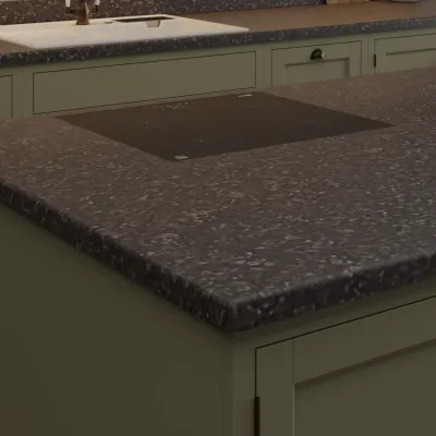 Pro-Top Black Granite (Jet) Bureau Structure - Laminate Kitchen Worktop