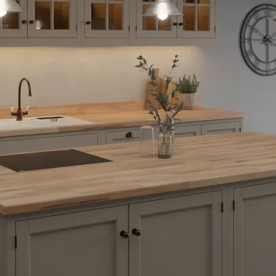 Finesse Light Porterhouse Oak Fine Pore - Laminate Worktop