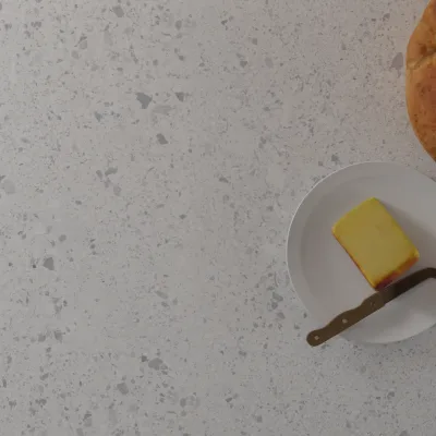 Finesse Light Terrazzo Marble Super Matt - Laminate Worktop