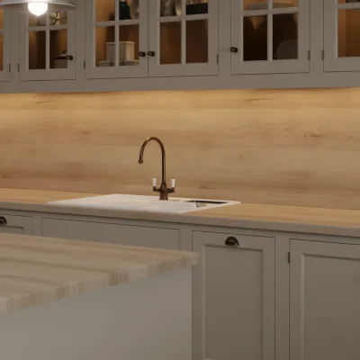 Finesse Sand Artisan Beech Super Matt - Laminate Worktop