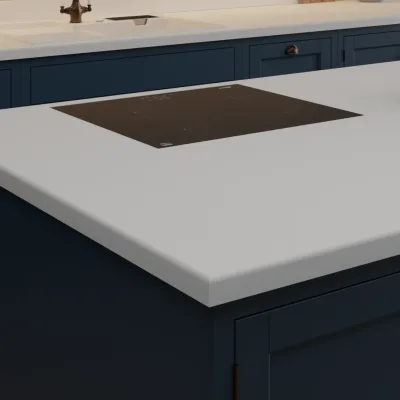 Finesse Snow White Rough Stone - Laminate Worktop