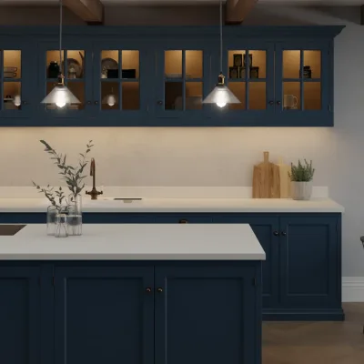 Finesse White Dunes Bureau Structure - Laminate Worktop