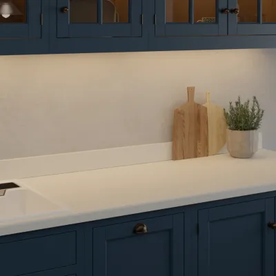 Finesse White Dunes Bureau Structure - Laminate Worktop