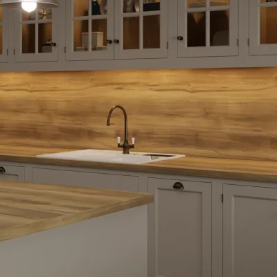 Finesse Amber Baroque Oak Rift Wood Square Edge 38mm Laminate Worktop