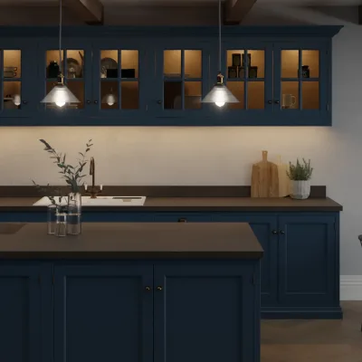 Finesse Charcoal Flow Rust Square Edge 38mm Laminate Worktop
