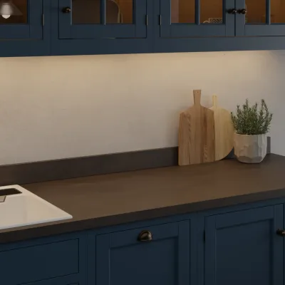Finesse Charcoal Flow Rust Square Edge 38mm Laminate Worktop